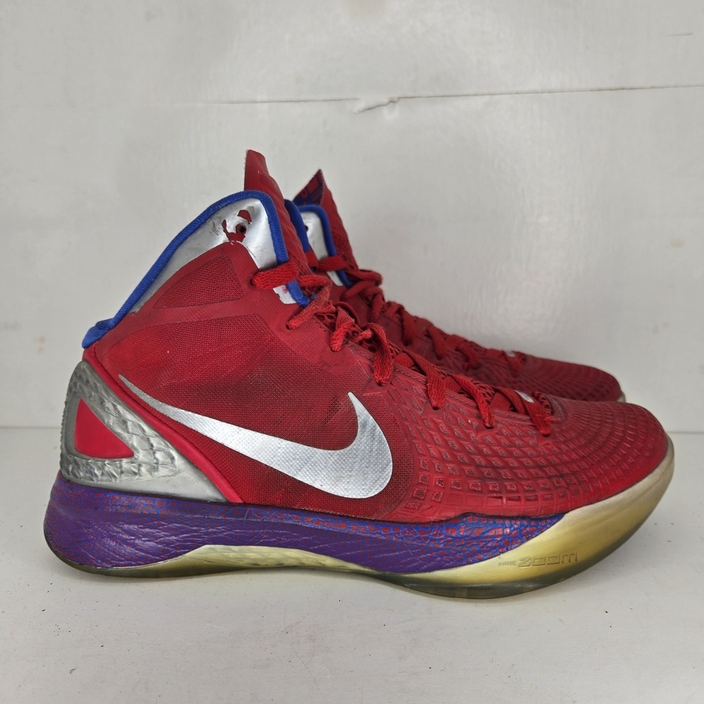 Rare Nike‎ Zoom Hyperdunk 2011 Mens 8.5  Blake Griffin Red Blue Shoes Basketball